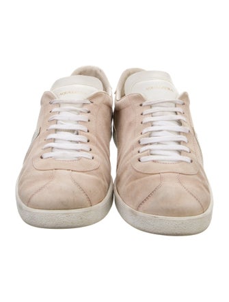 Aquazzura Suede Graphic Print Sneakers