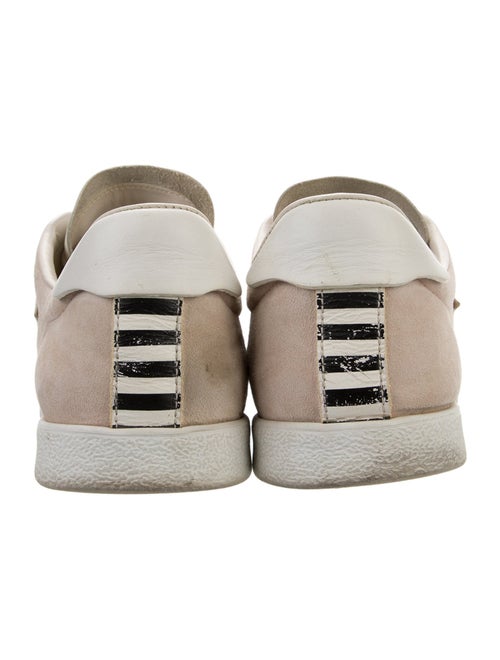 Aquazzura Suede Graphic Print Sneakers