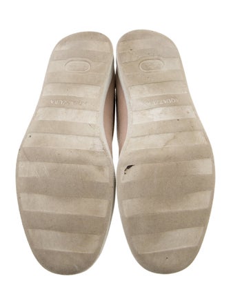 Aquazzura Suede Graphic Print Sneakers