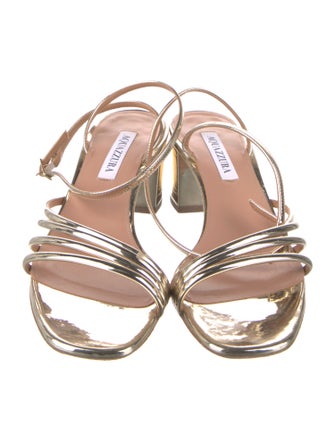 Aquazzura Patent Leather Slingback Sandals