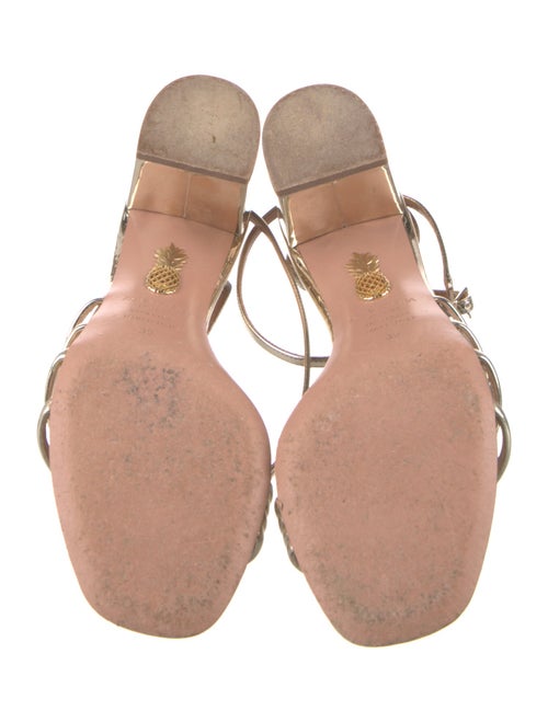 Aquazzura Patent Leather Slingback Sandals