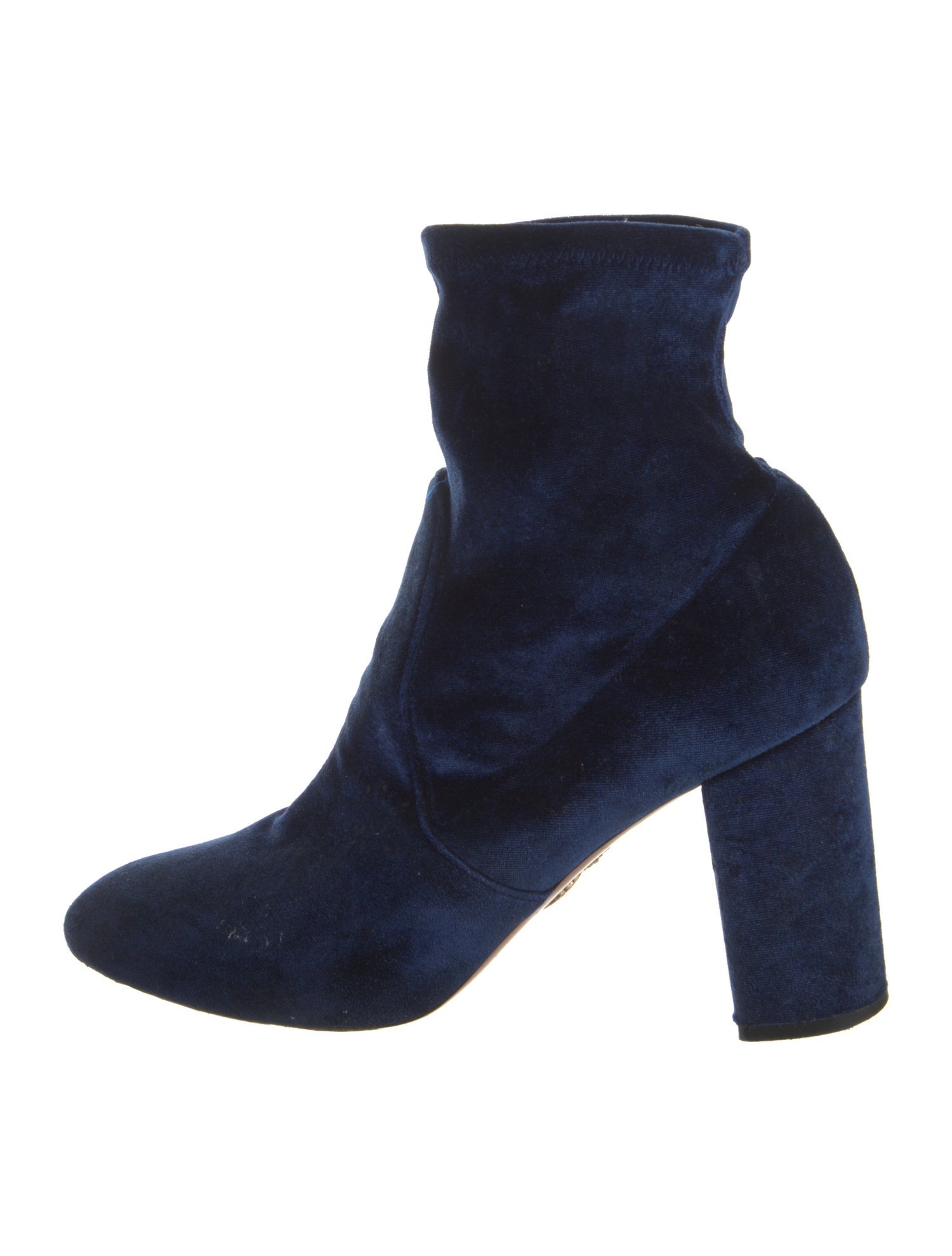 Aquazzura Velvet Sock Boots