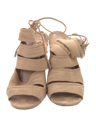 Aquazzura Suede Slingback Sandals