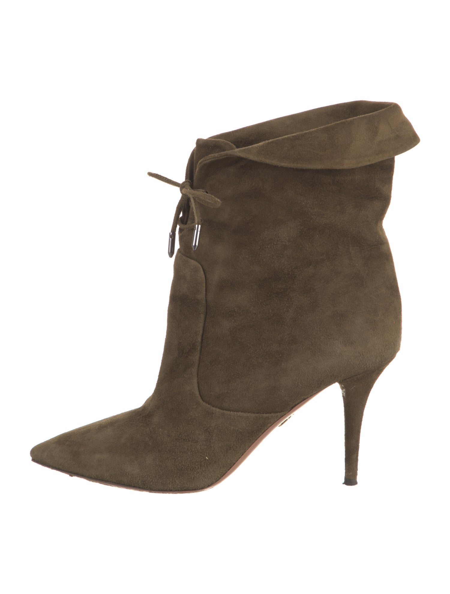 Aquazzura Suede Lace-Up Boots