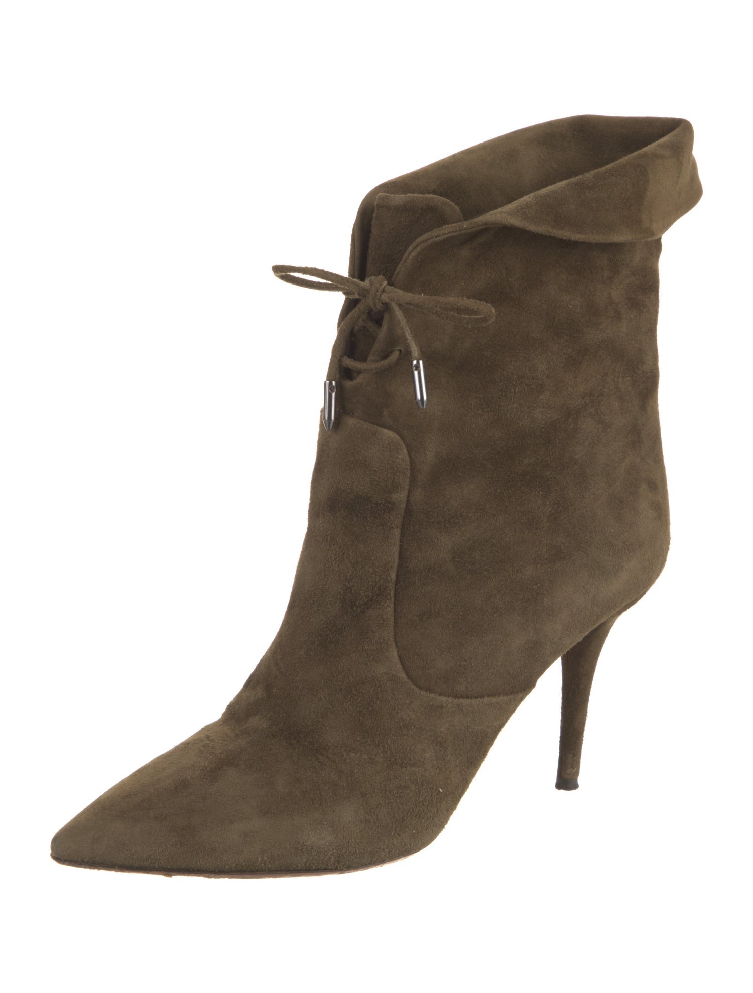 Aquazzura Suede Lace-Up Boots
