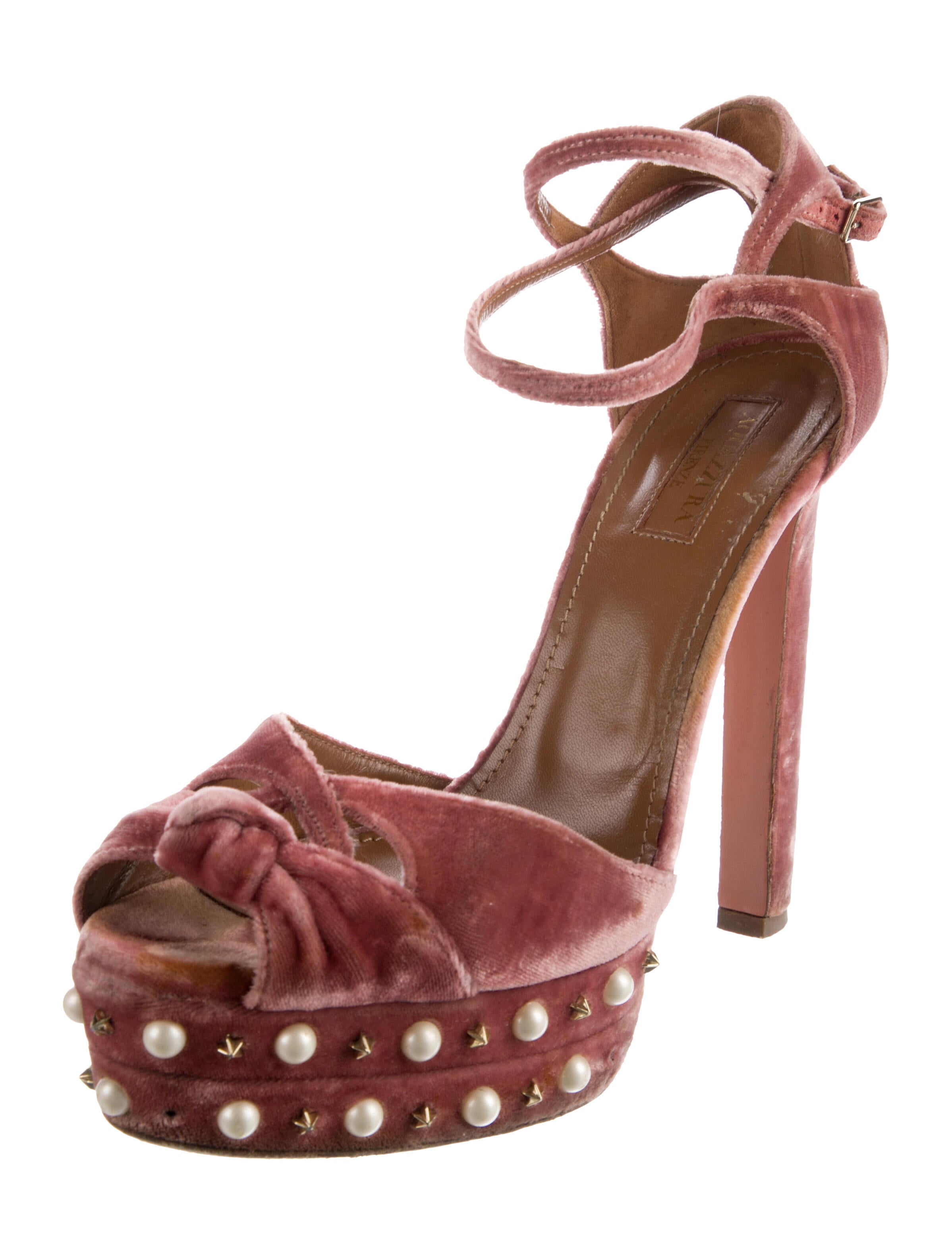 Aquazzura Suede D'Orsay Pumps