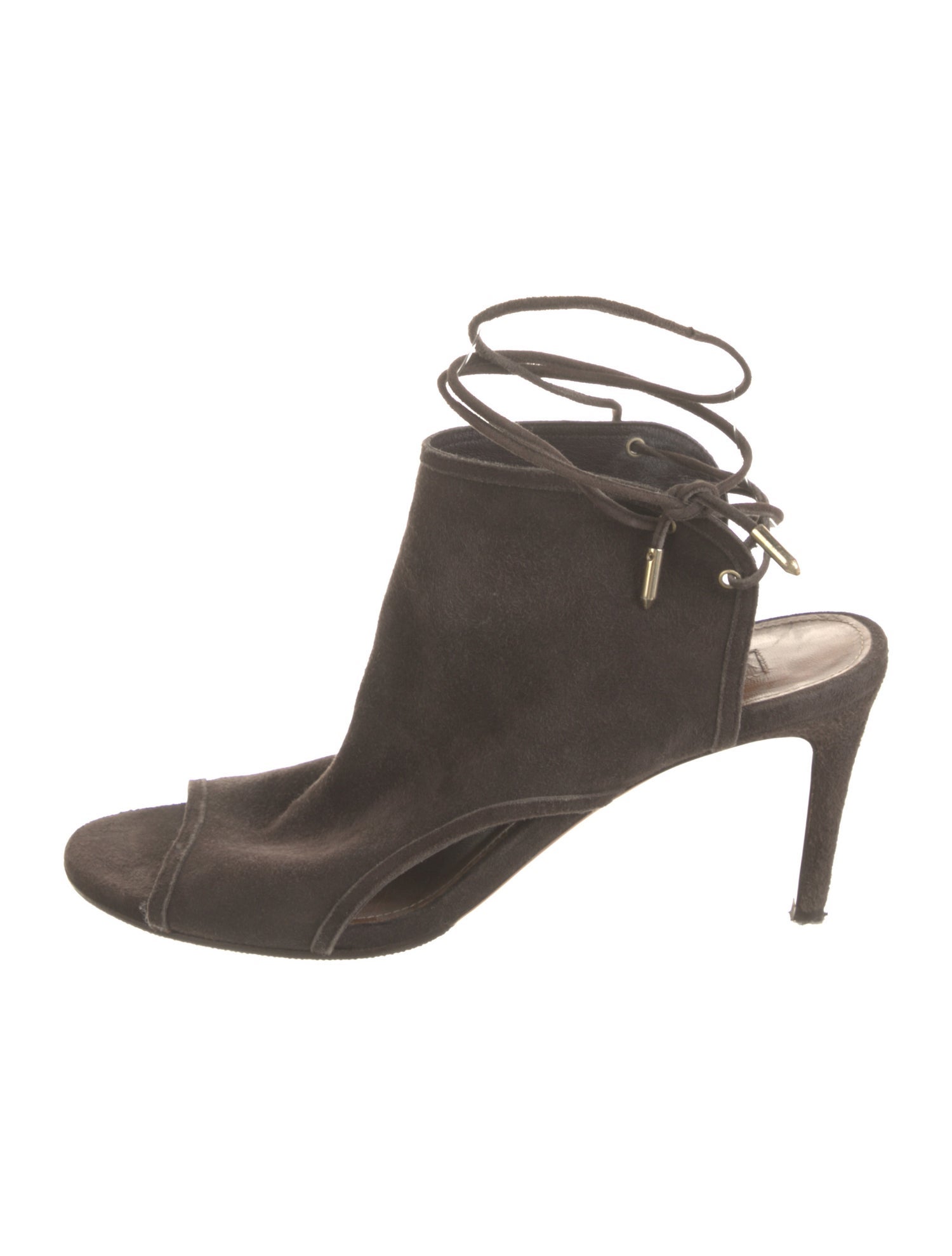 Aquazzura Suede Slingback Sandals