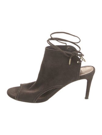 Aquazzura Suede Slingback Sandals