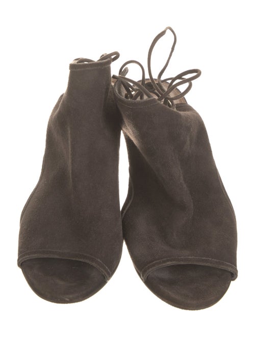 Aquazzura Suede Slingback Sandals