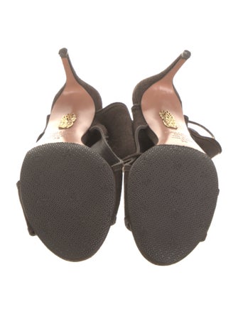 Aquazzura Suede Slingback Sandals