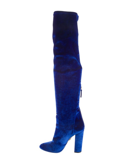 Aquazzura Velvet Sock Boots