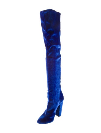 Aquazzura Velvet Sock Boots