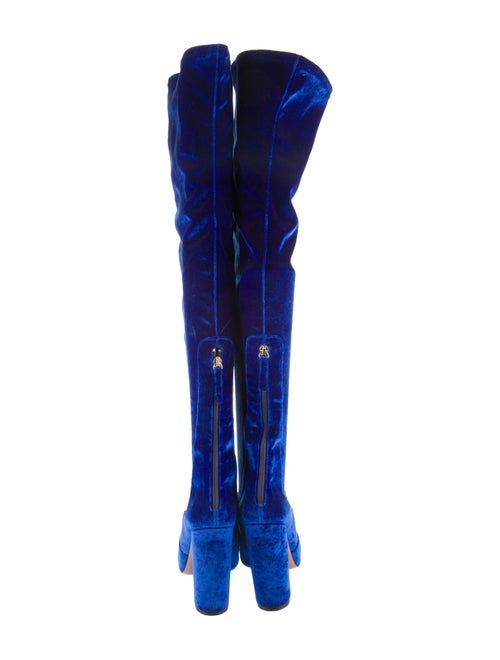 Aquazzura Velvet Sock Boots