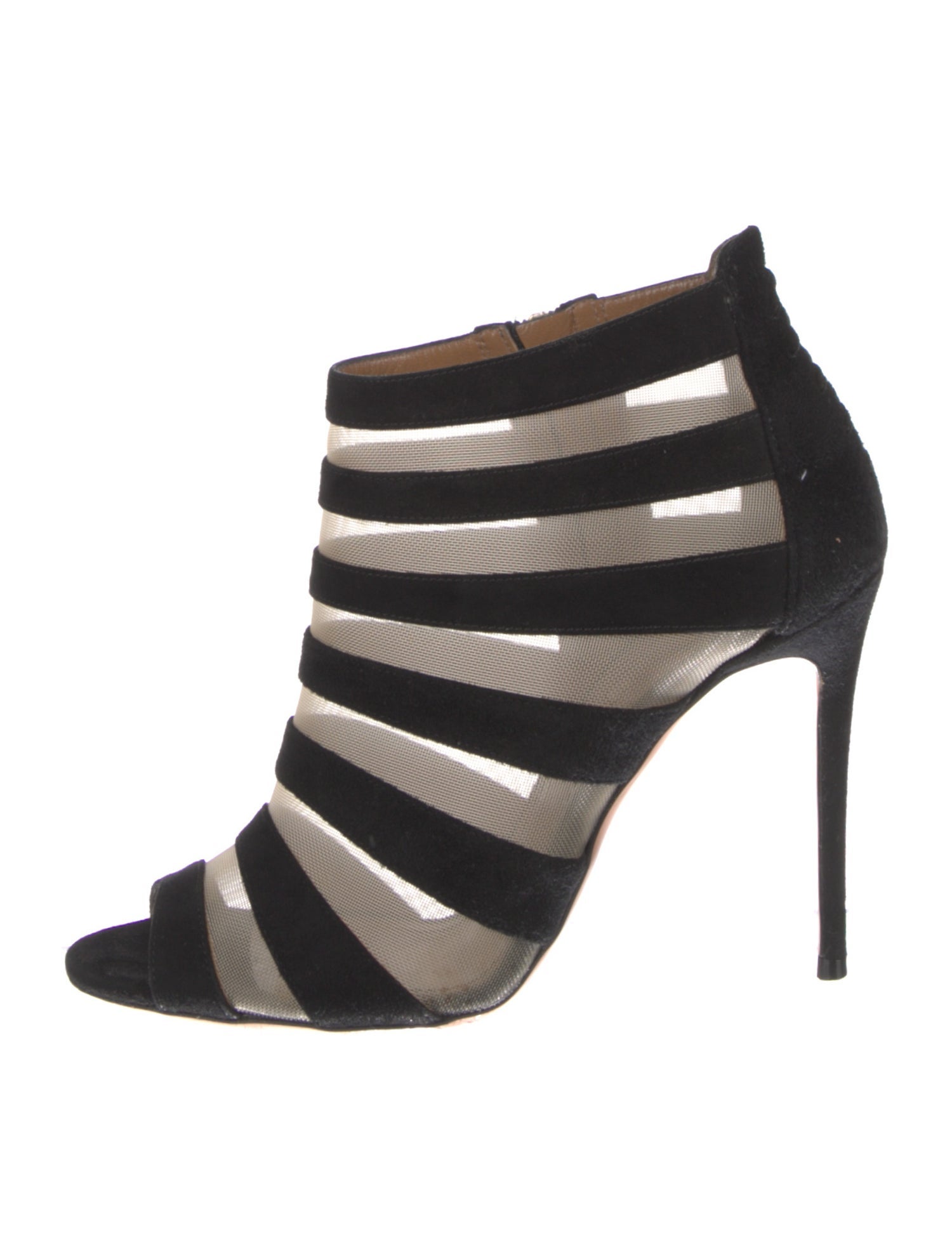 Aquazzura Suede Striped Boots