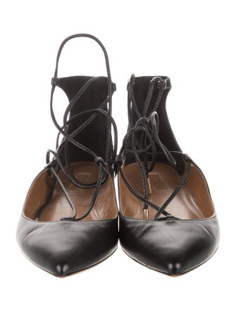 Aquazzura Leather Flats