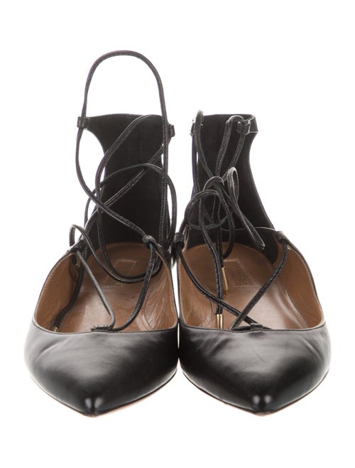 Aquazzura Leather Flats