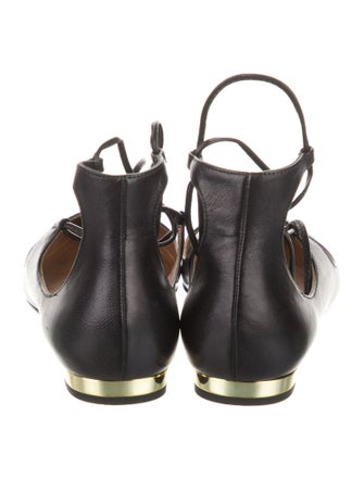 Aquazzura Leather Flats
