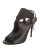 Aquazzura Leather Cutout Accent Sandals