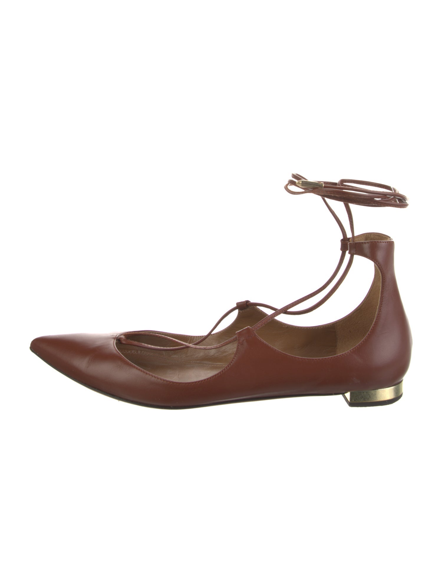 Aquazzura Leather Flats