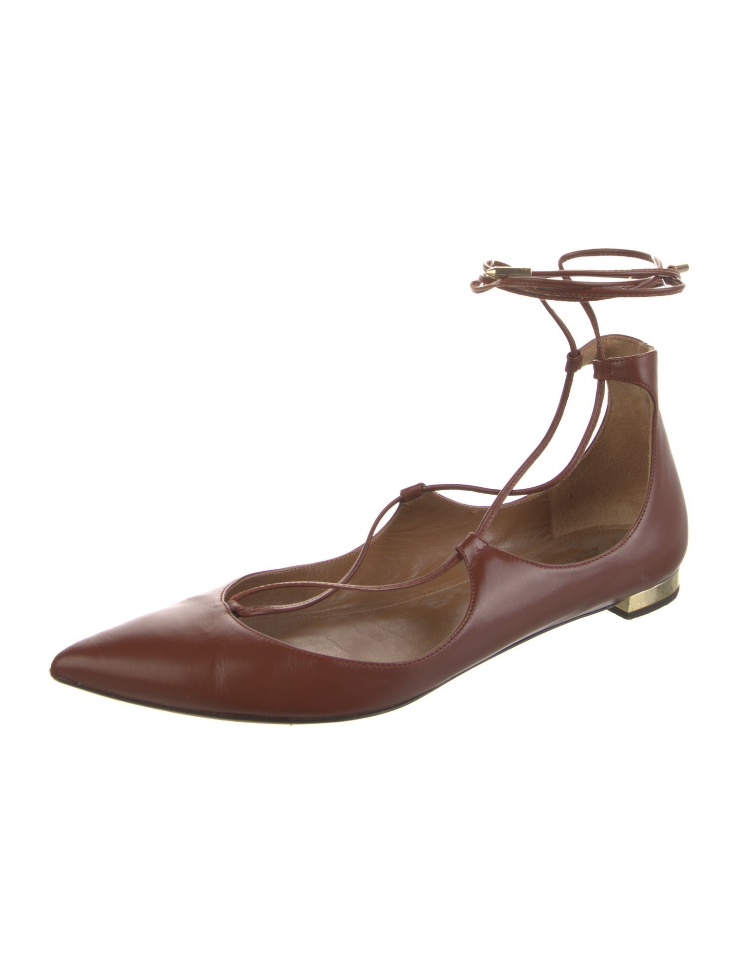 Aquazzura Leather Flats