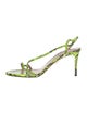 Aquazzura Snakeskin Animal Print Slingback Sandals