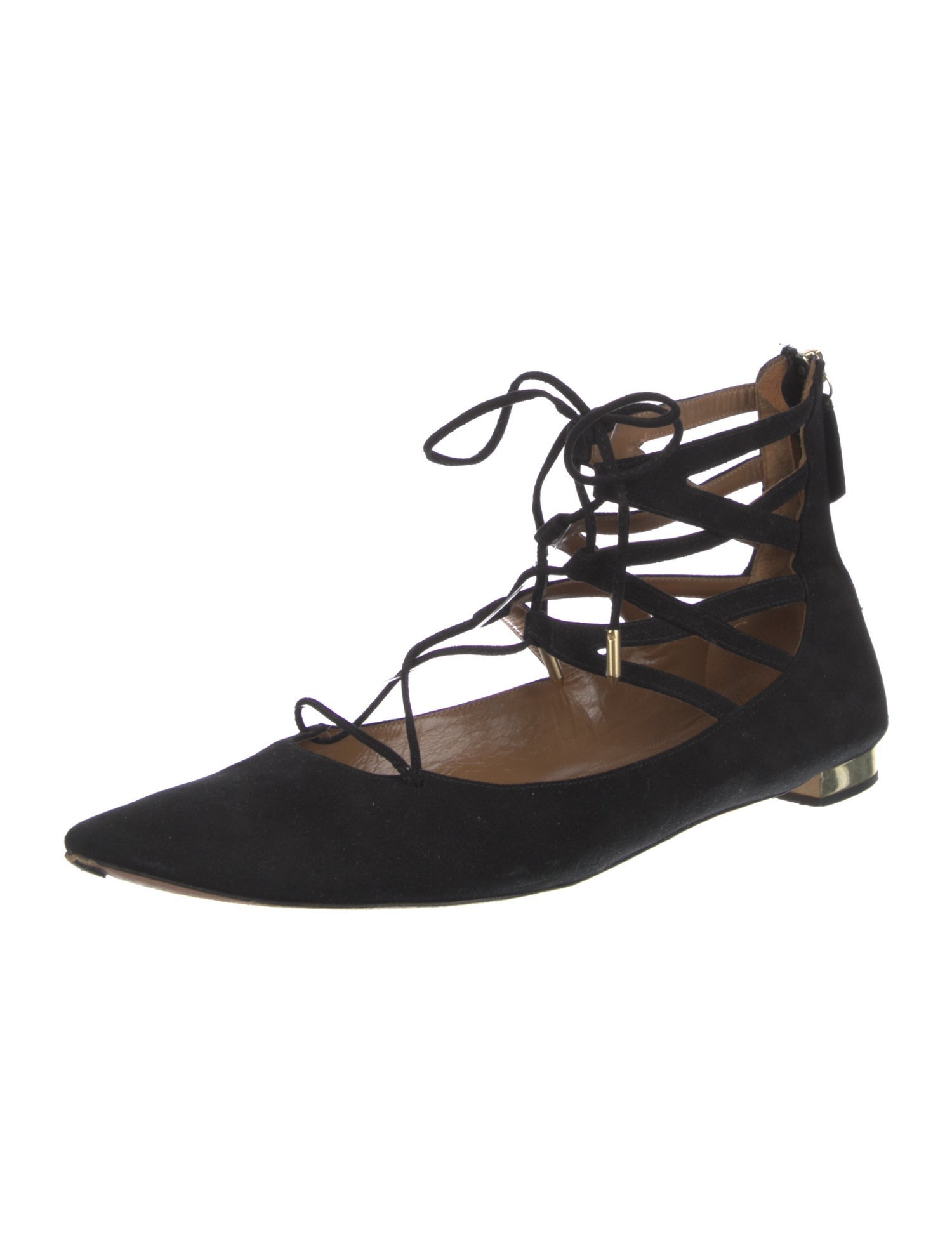 Aquazzura Suede Flats