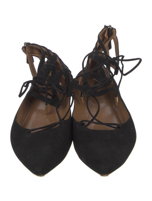Aquazzura Suede Flats