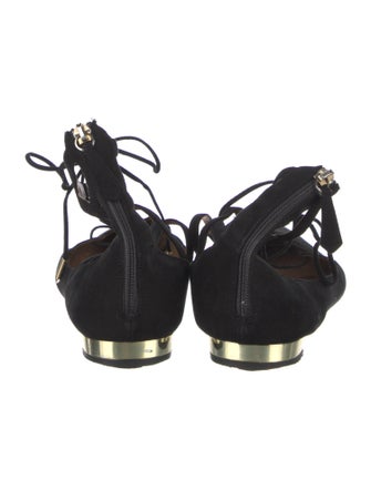 Aquazzura Suede Flats