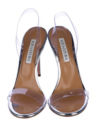 Aquazzura Leather Slingback Sandals