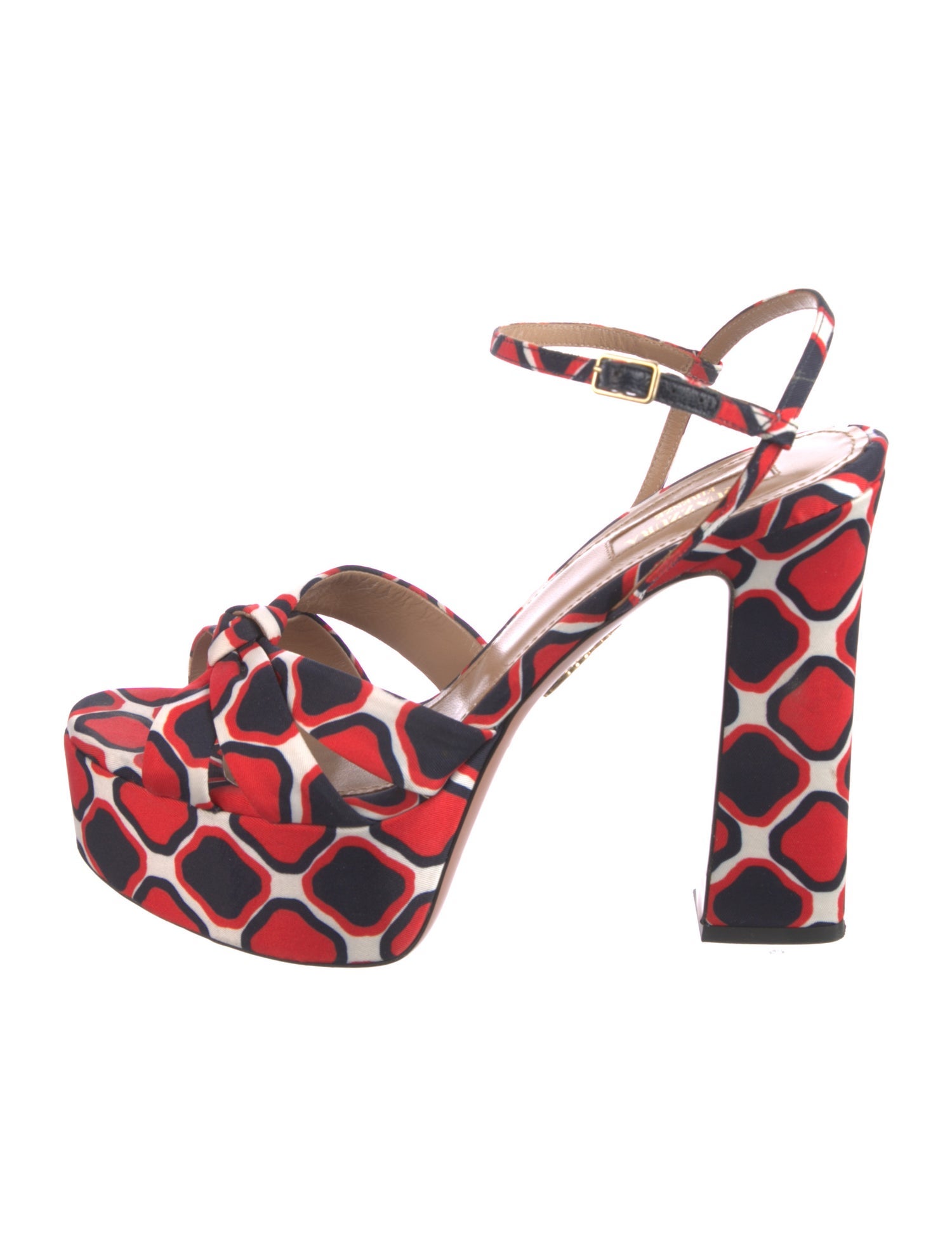Aquazzura Nylon Printed Sandals