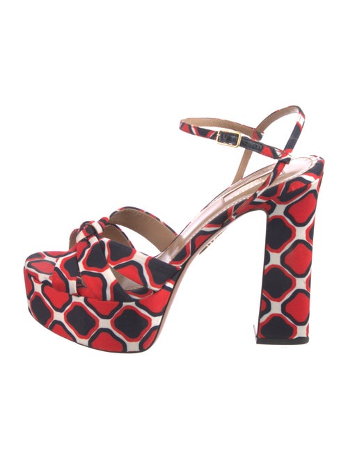 Aquazzura Nylon Printed Sandals