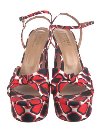 Aquazzura Nylon Printed Sandals