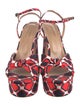 Aquazzura Nylon Printed Sandals