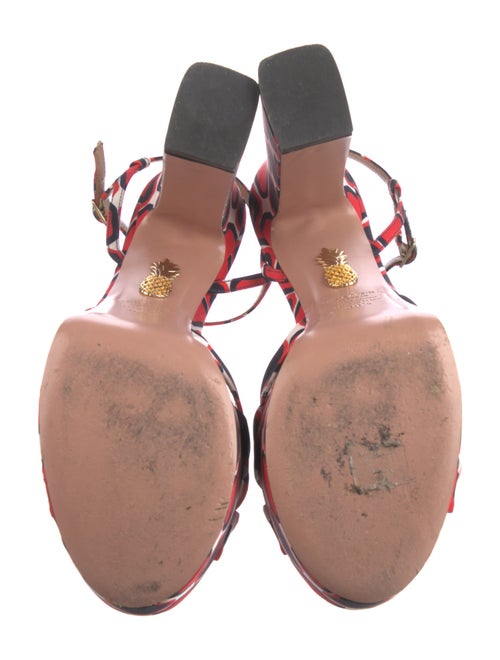 Aquazzura Nylon Printed Sandals