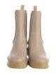 Aquazzura Leather Chain-Link Accents Chelsea Boots