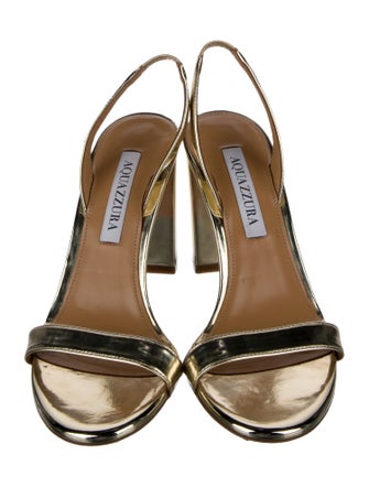 Aquazzura Patent Leather Slingback Sandals