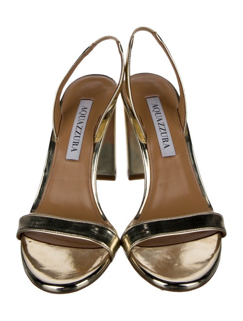 Aquazzura Patent Leather Slingback Sandals