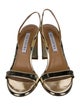 Aquazzura Patent Leather Slingback Sandals