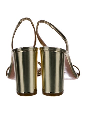 Aquazzura Patent Leather Slingback Sandals