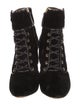 Aquazzura Velvet Lace-Up Boots
