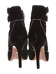 Aquazzura Velvet Lace-Up Boots