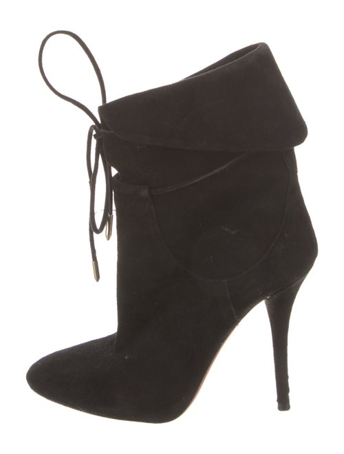 Aquazzura Suede Lace-Up Boots