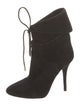 Aquazzura Suede Lace-Up Boots