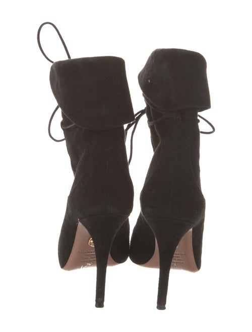 Aquazzura Suede Lace-Up Boots