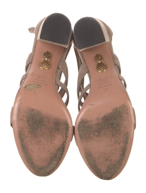 Aquazzura Suede Gladiator Sandals