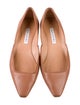 Aquazzura Leather Grosgrain Trim Ballet Flats
