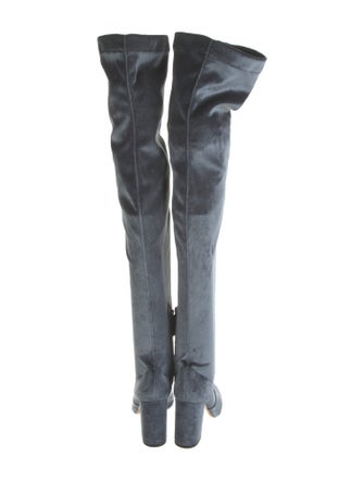 Aquazzura Velvet Boots