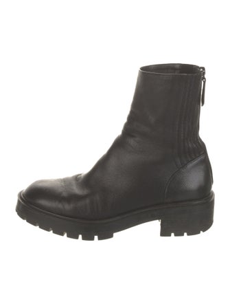 Aquazzura Leather Combat Boots