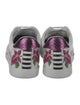 Aquazzura Leather Floral Print Sneakers