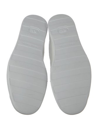 Aquazzura Leather Floral Print Sneakers